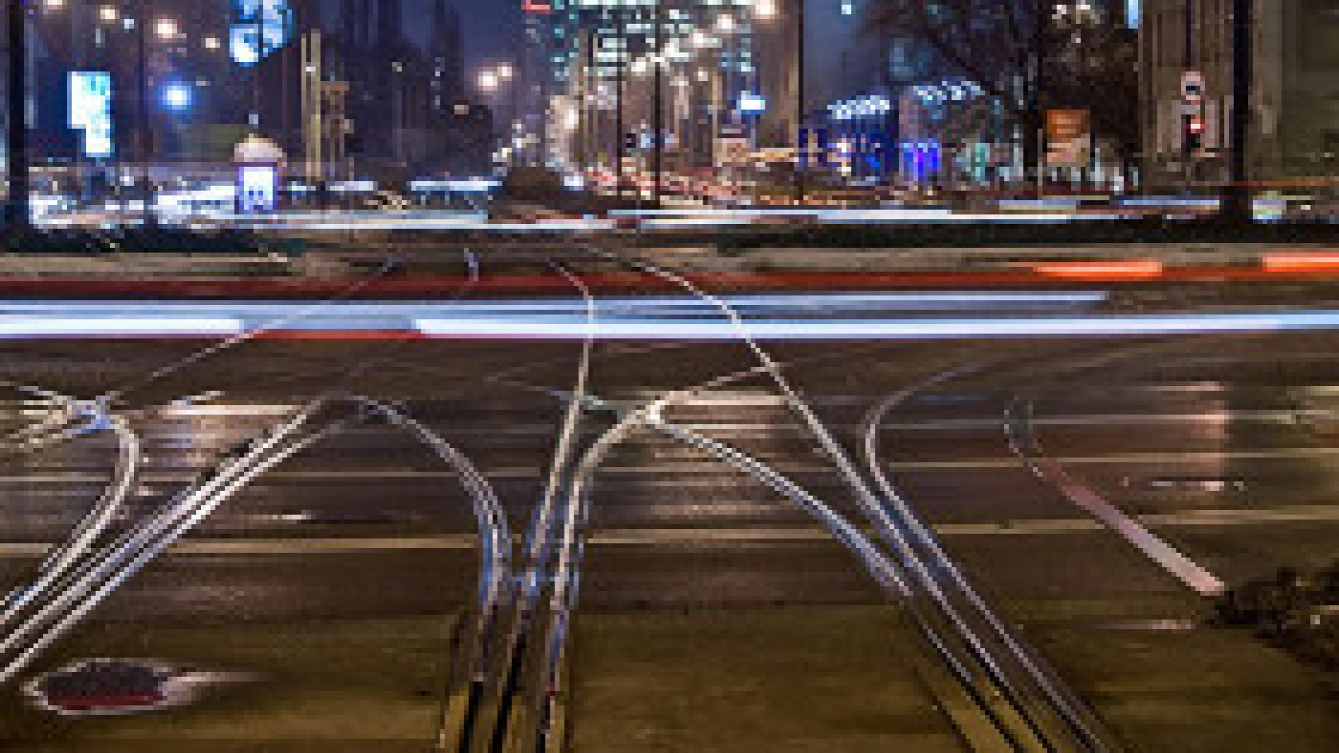 Warszawa nocą