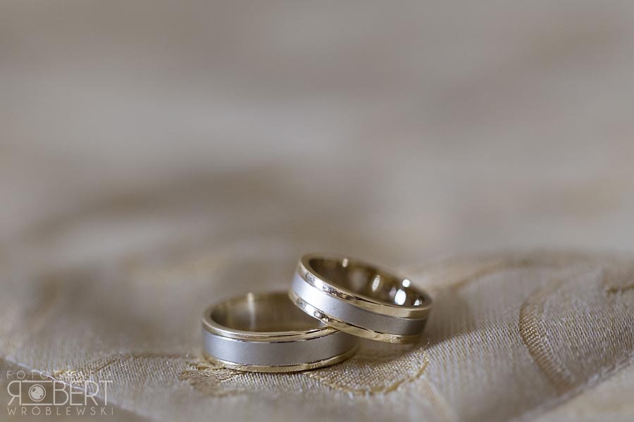 dwukolorowe obrączki