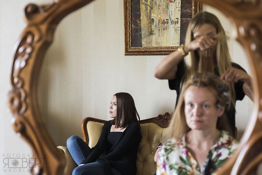 Wzruszająca chwila przed ślubem