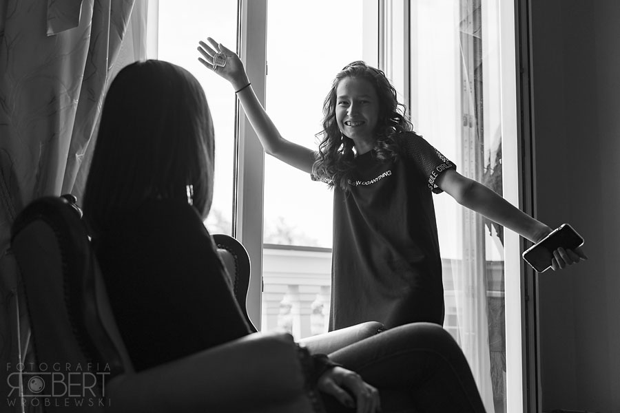 Odprowadzanie Panny Młodej na ceremonię