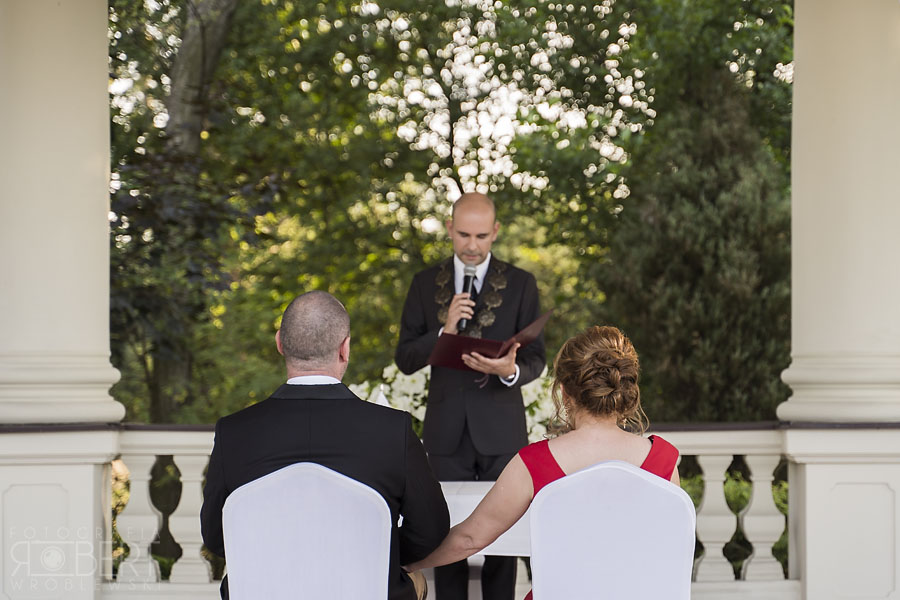 Wyjście Pary Młodej z altany