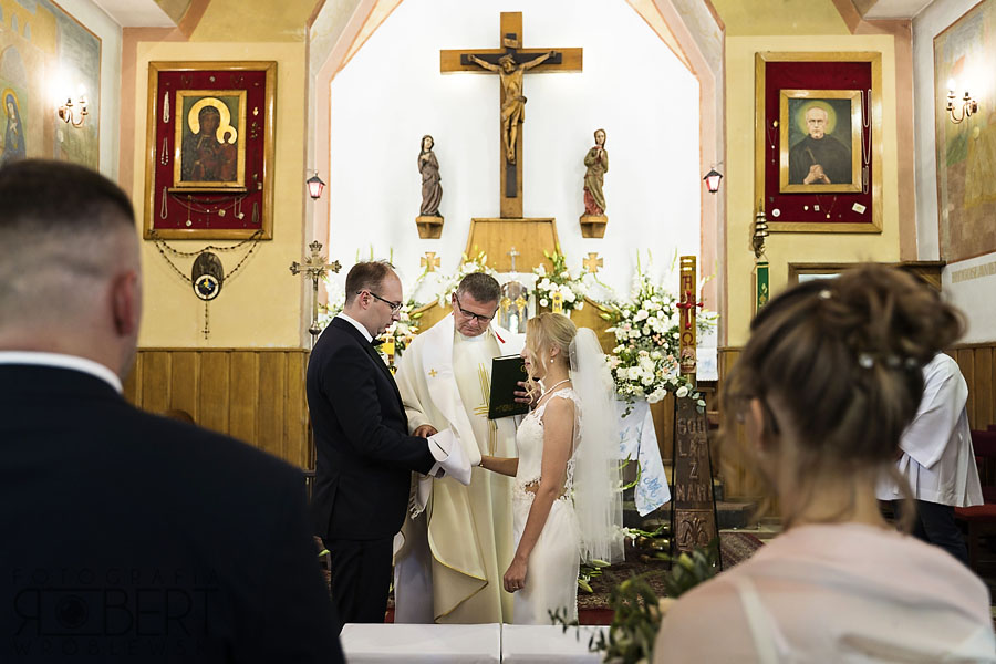 Wesele w Smoszewie, szczegółowe ujęcie pary