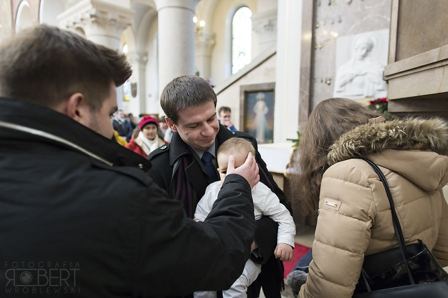 znak krzyża w czasie ceremonii