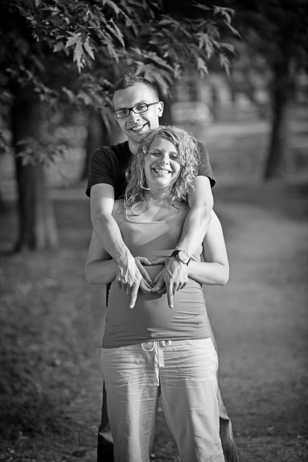 Agnieszka i Wojtek sesja w 19 tygodniu ciąży