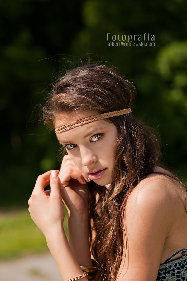 Styliziowane zdjęcie modelki