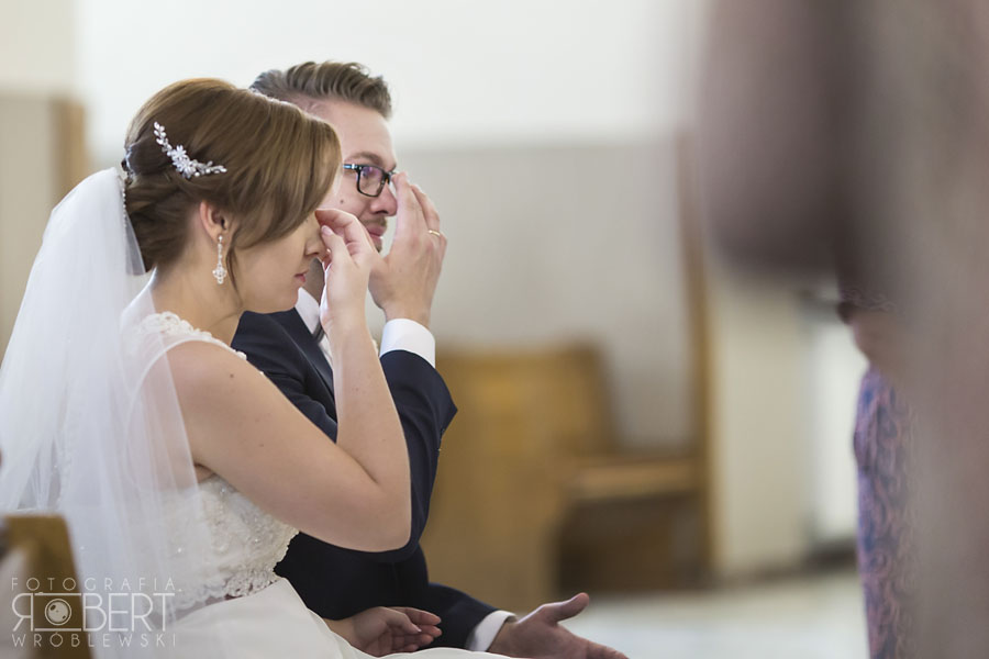 Spotkanie Pary Młodej w ogrodzie