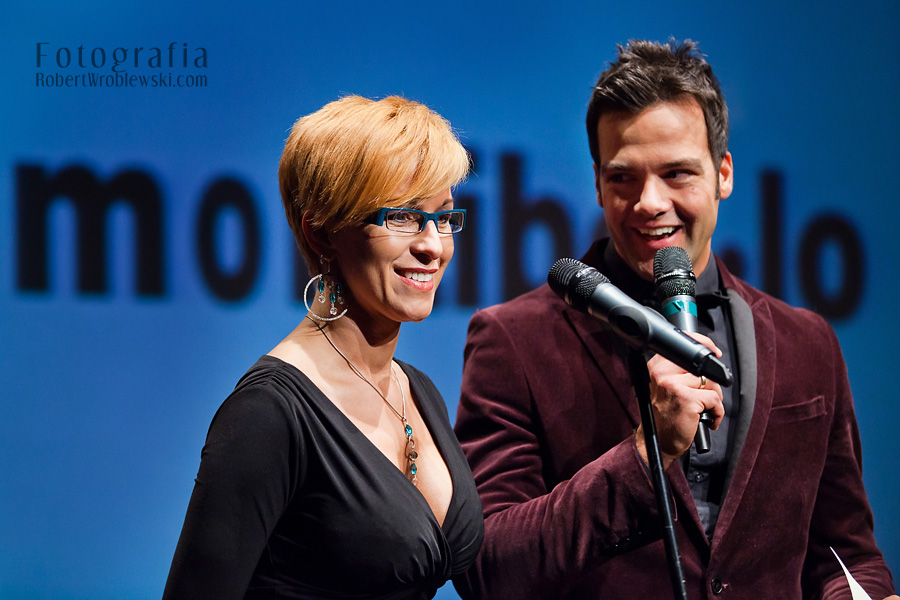 Katarzyna Budka na scenie Katarzyna Budka podczas prelekcji dla marki Montibello