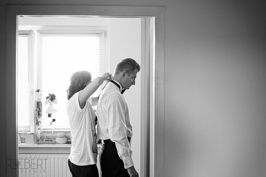 Emocjonalne chwile z rodziną przed ślubem