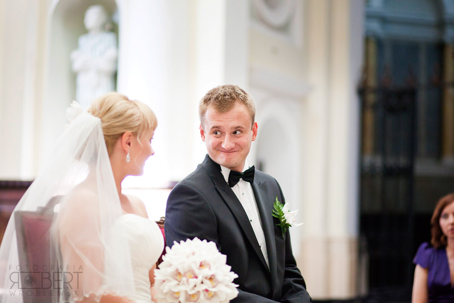 Błogosławieństwo pary młodej w Wilanowie