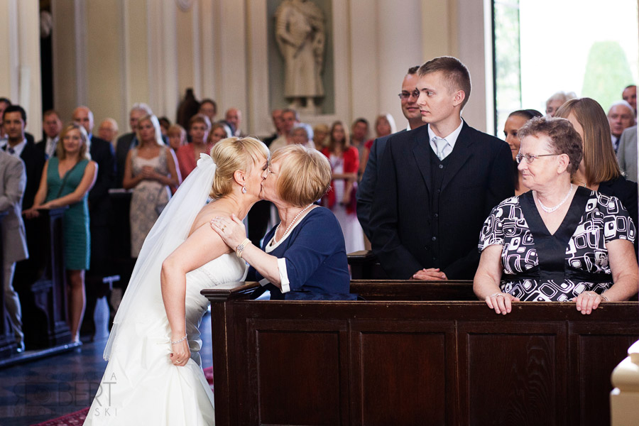 Rodzina pary młodej ślub Wilanów