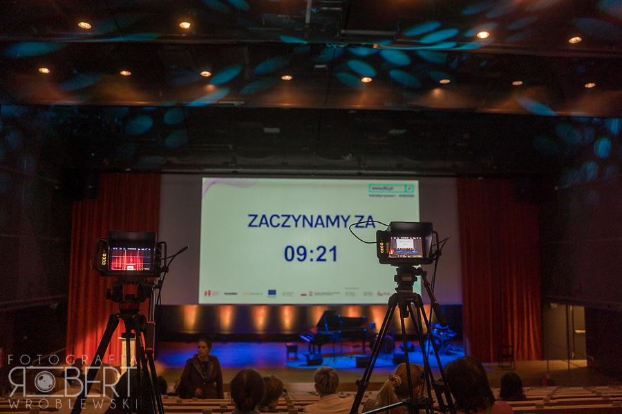 Fotografia eventowa Warszawa - sala audytoryjna POLIN