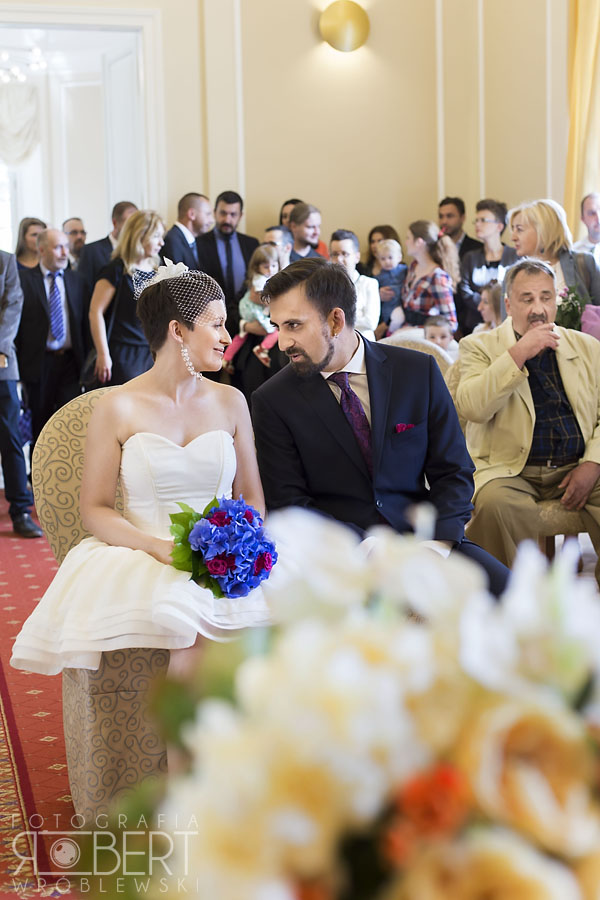 Szczęśliwi nowożeńcy Agnieszka i Piotr