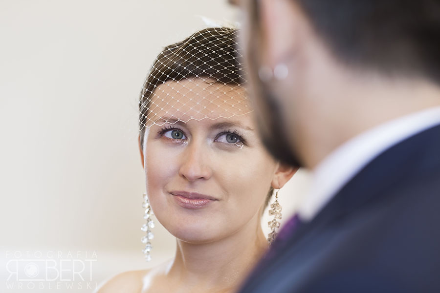 Życzenia ślubne w sali bankietowej USC