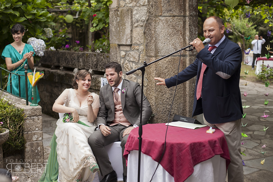 Para Młoda w dniu ślubu w La Guarda