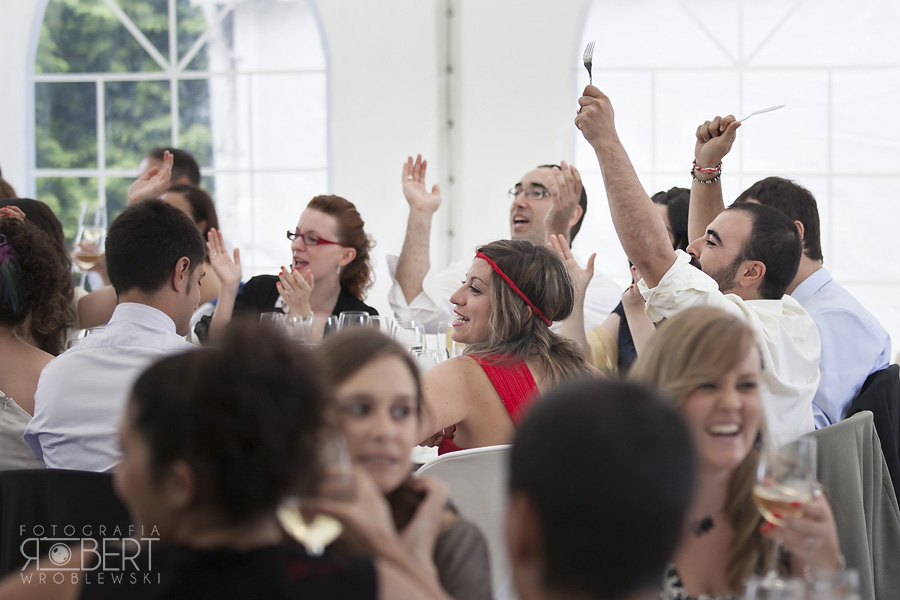 Kolejka gości z gratulacjami