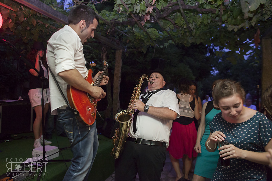 Maria i Rodrigo podczas obiadu weselnego